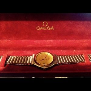 Omega DeVille 18k bezel.
